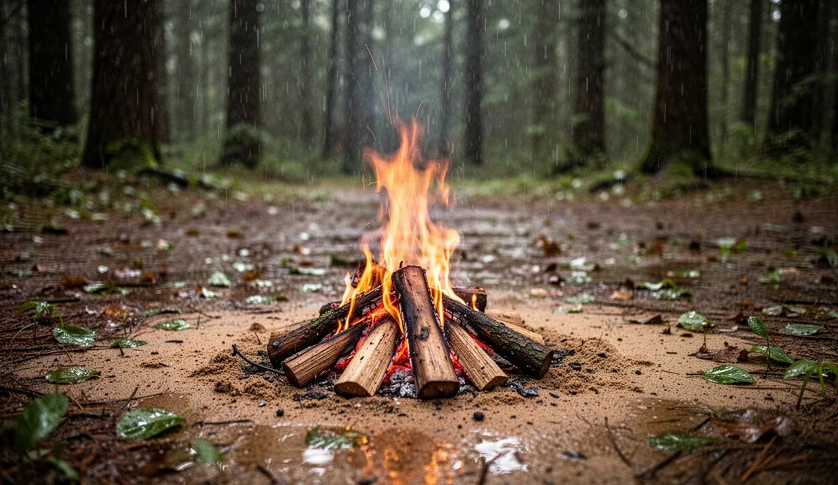 How to Build a Reliable Campfire in Wet Conditions